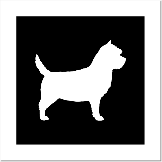 Norwich Terrier Silhouette Wall Art by Coffee Squirrel